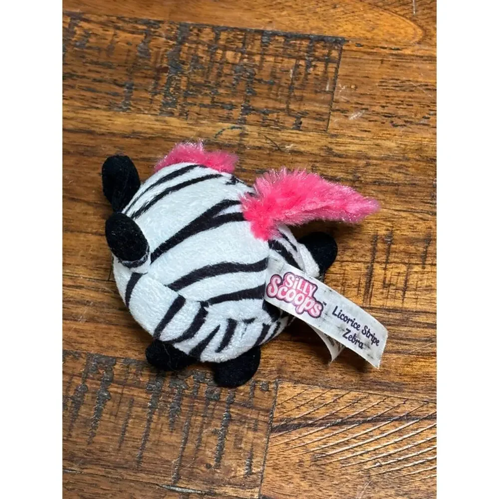 Ganz Silly Scoops Stripped Zebra Licorice Plush Stuffed Animal